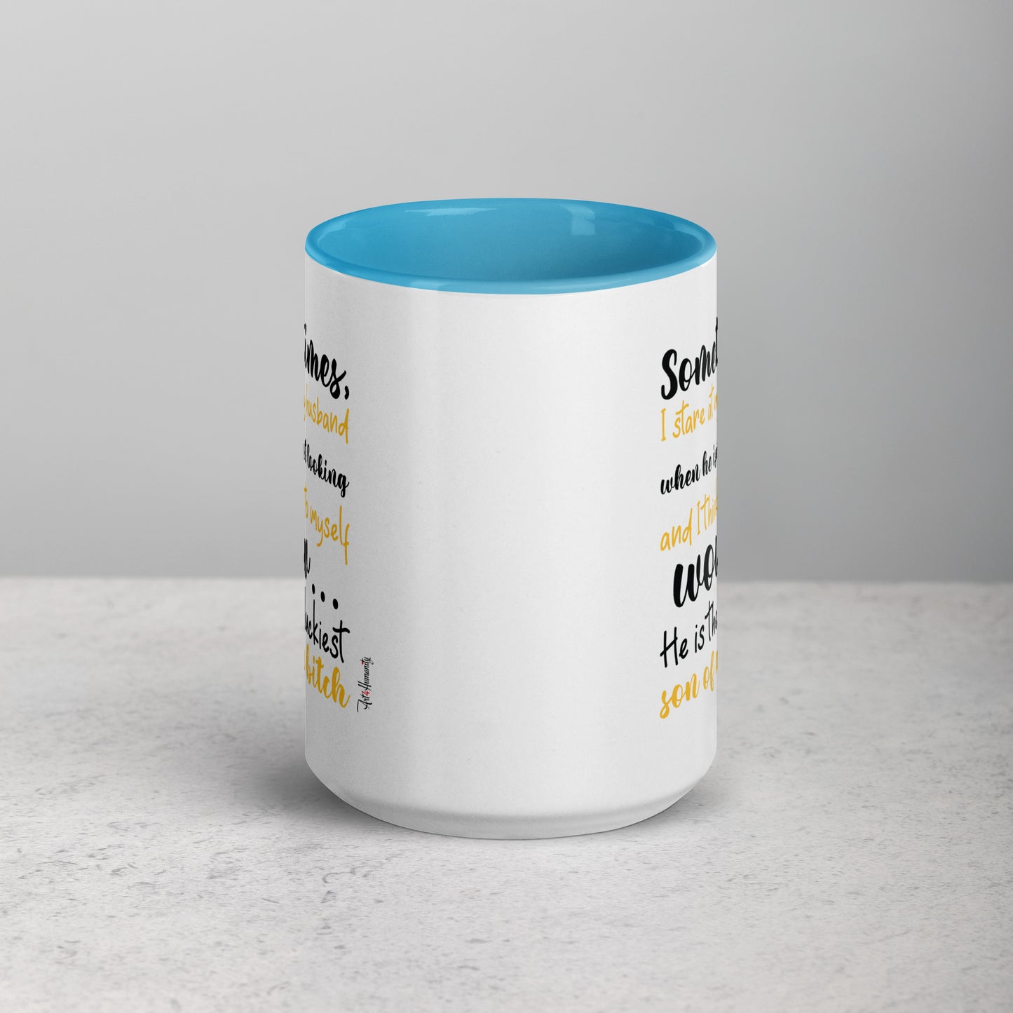 Luckiest Son of a Bitch Husband Mug