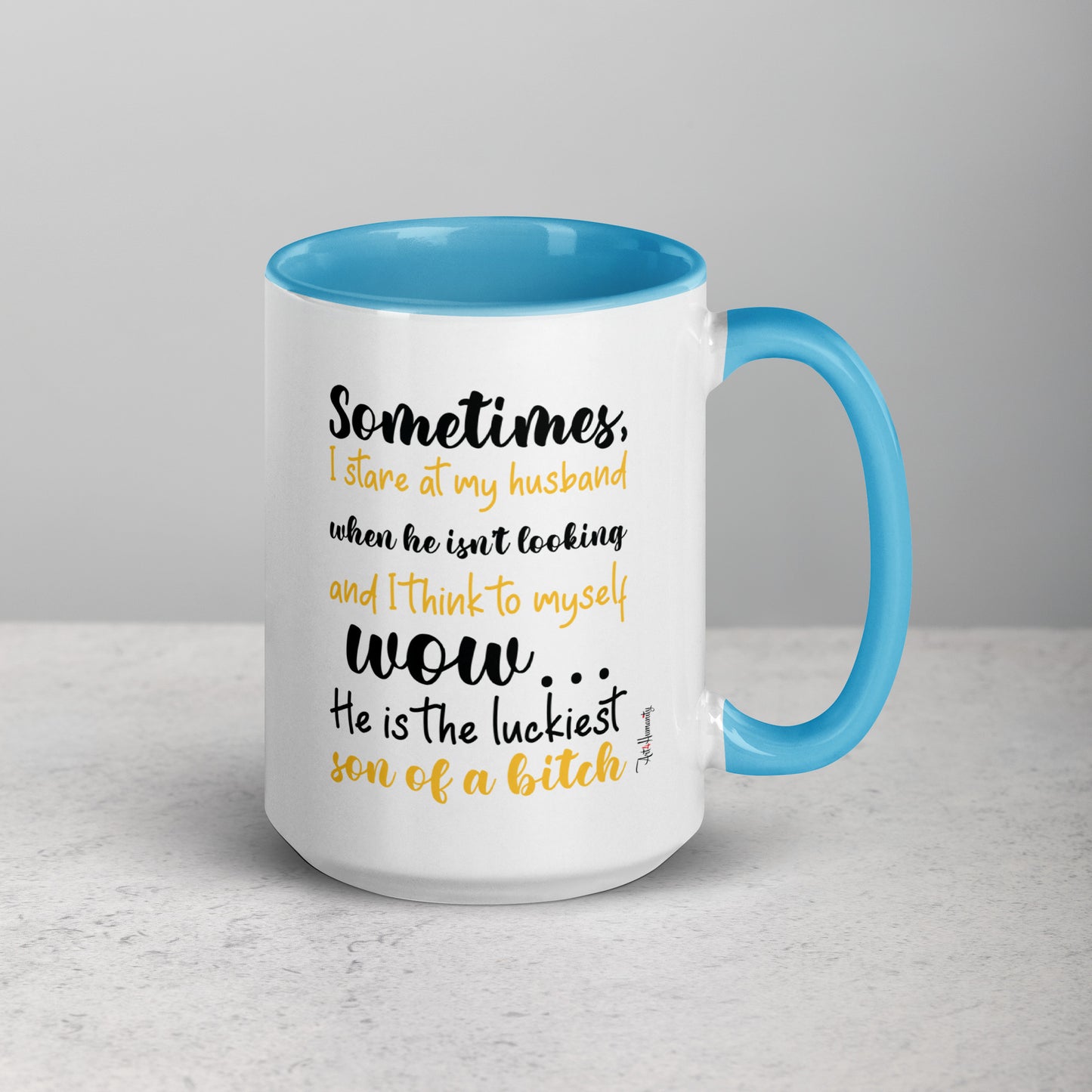 Luckiest Son of a Bitch Husband Mug