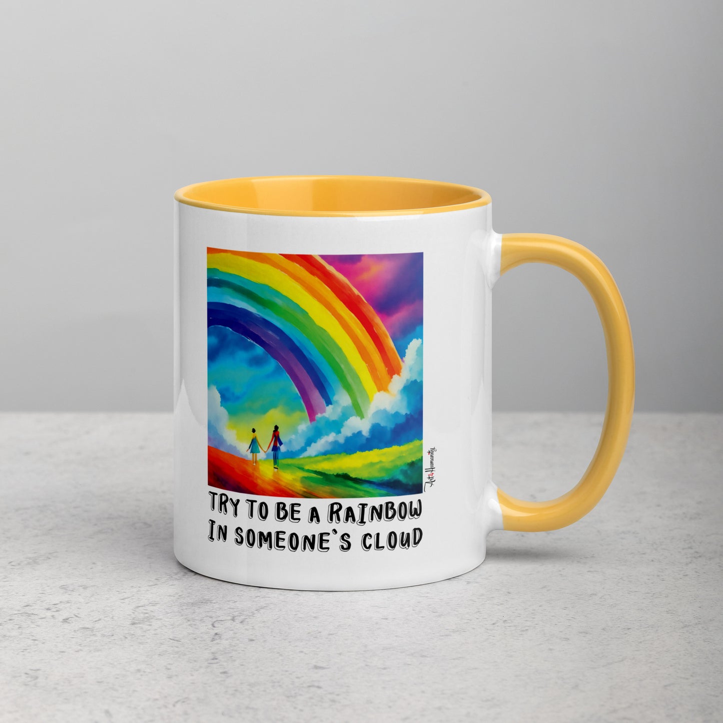 Be Rainbow in Someone's Cloud Mug