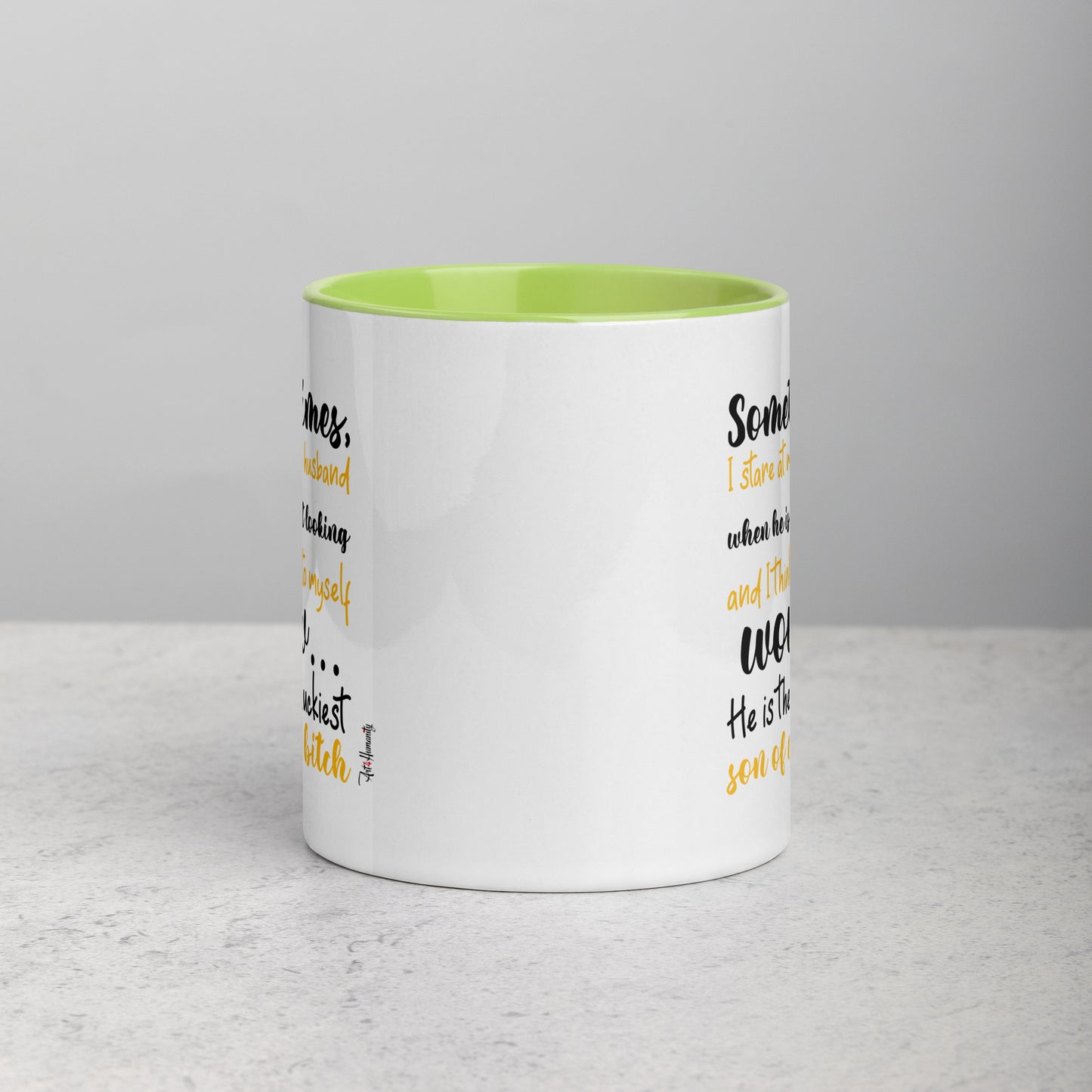 Luckiest Son of a Bitch Husband Mug