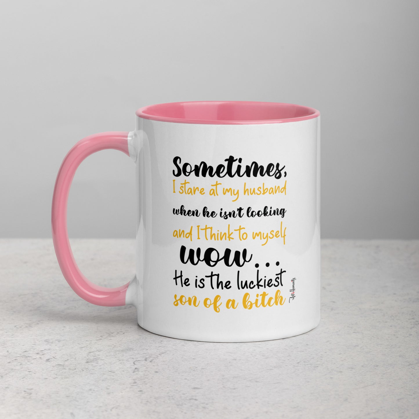 Luckiest Son of a Bitch Husband Mug