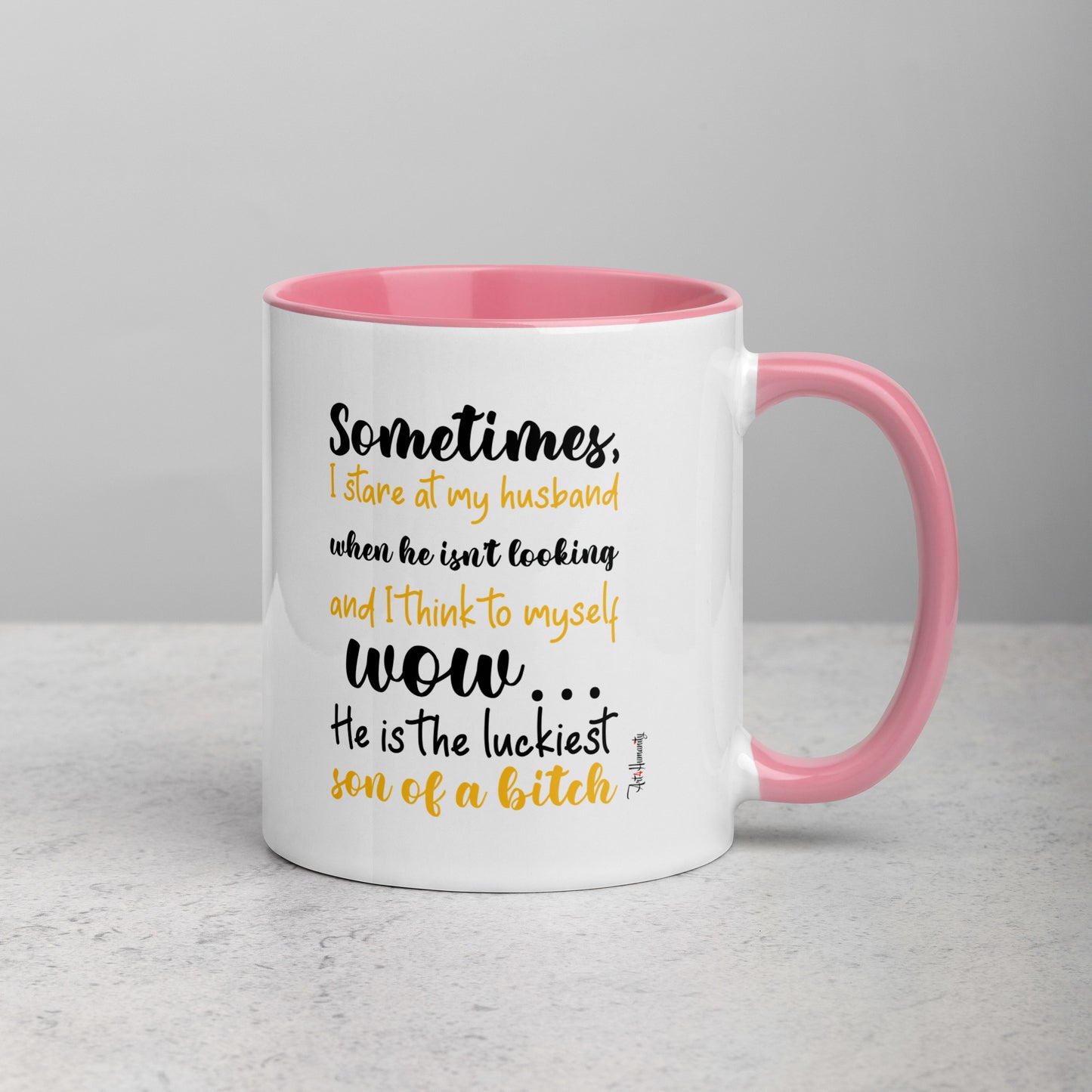 Luckiest Son of a Bitch Husband Mug