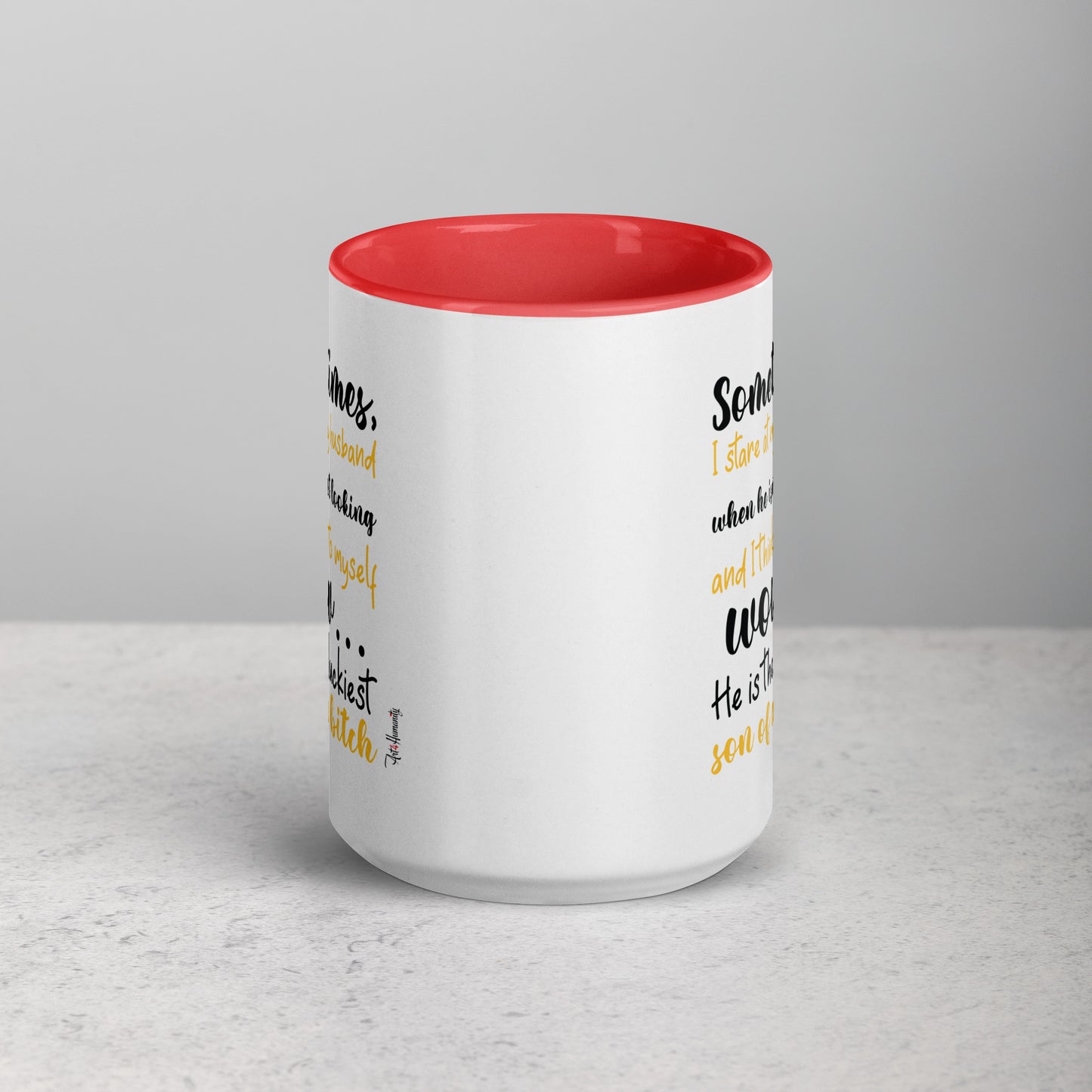 Luckiest Son of a Bitch Husband Mug