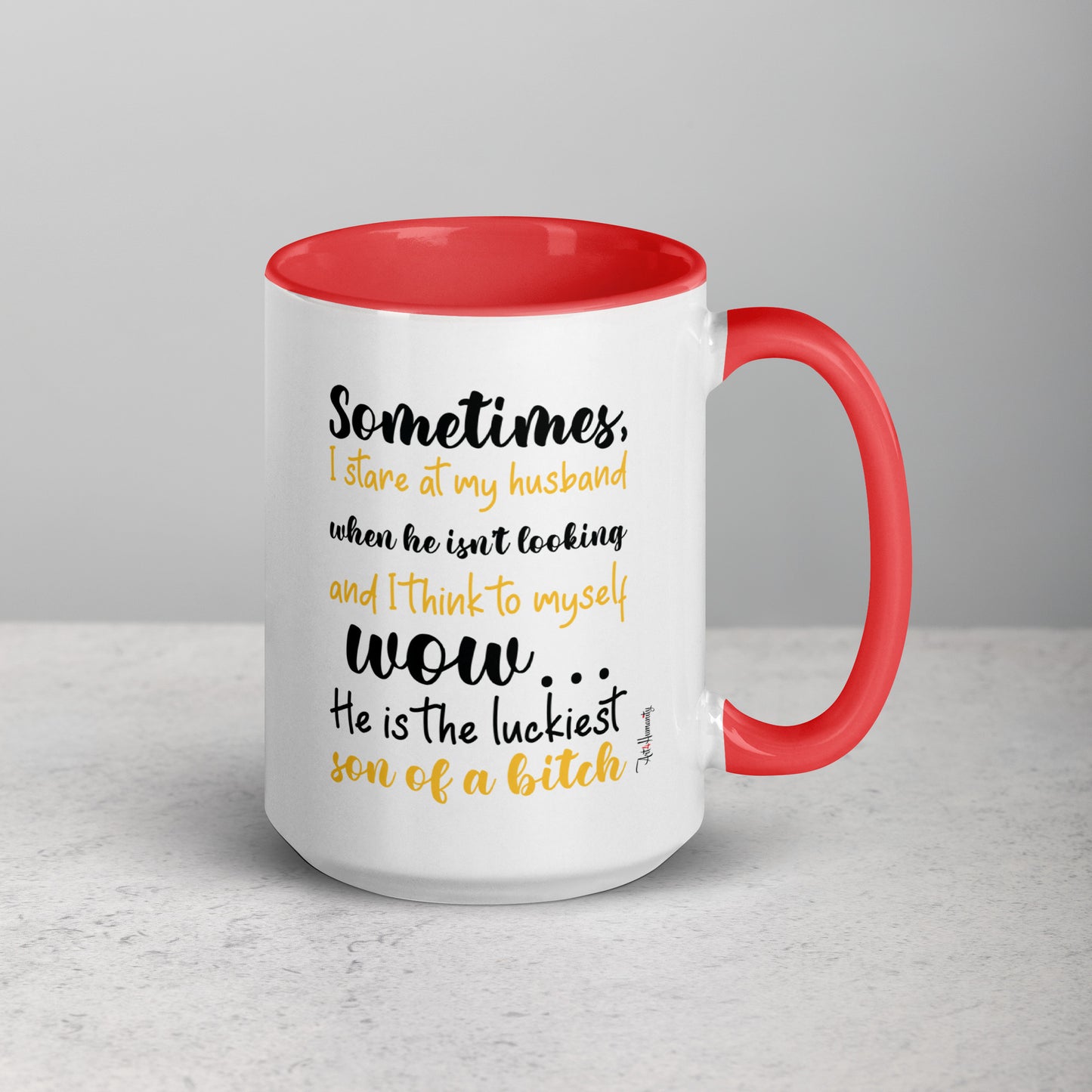 Luckiest Son of a Bitch Husband Mug