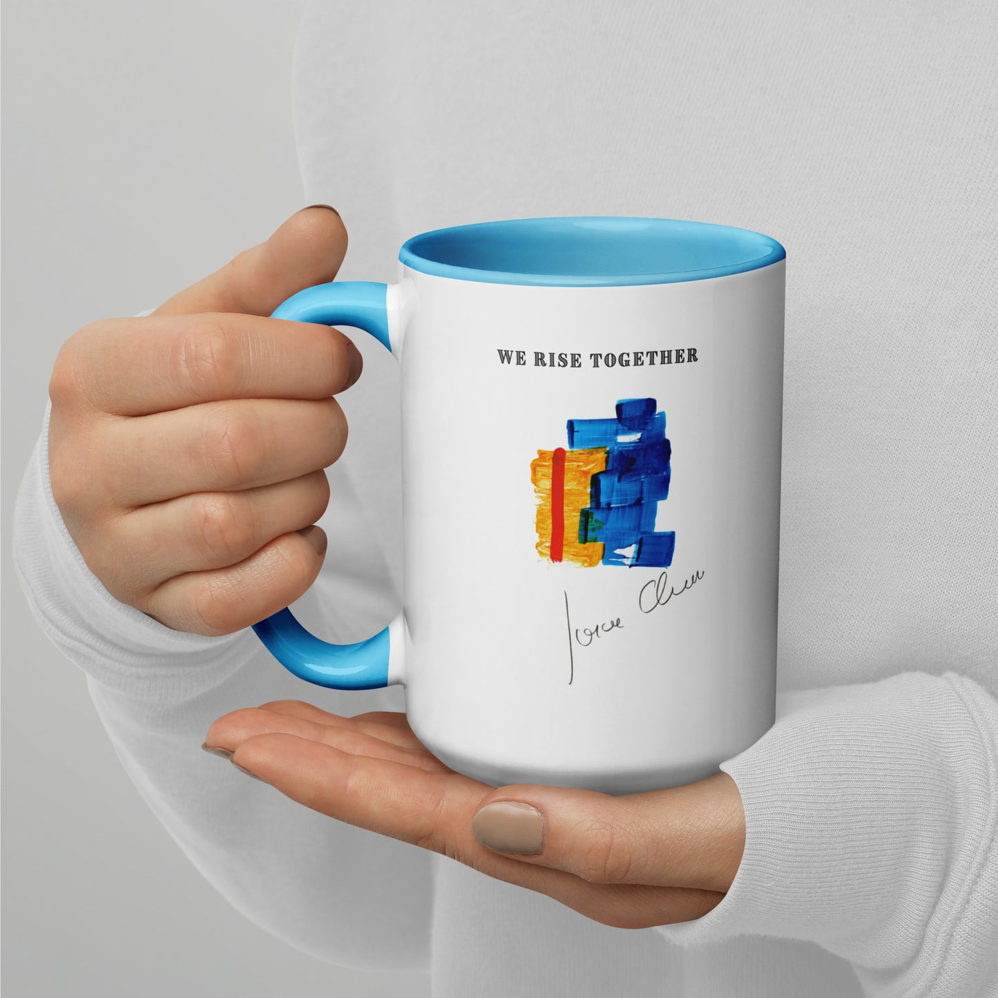 We Rise Together Mug by Jorge Chaves