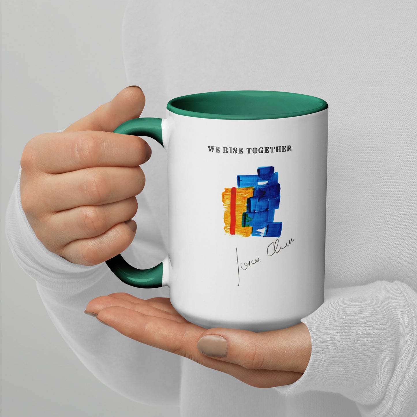 We Rise Together Mug by Jorge Chaves