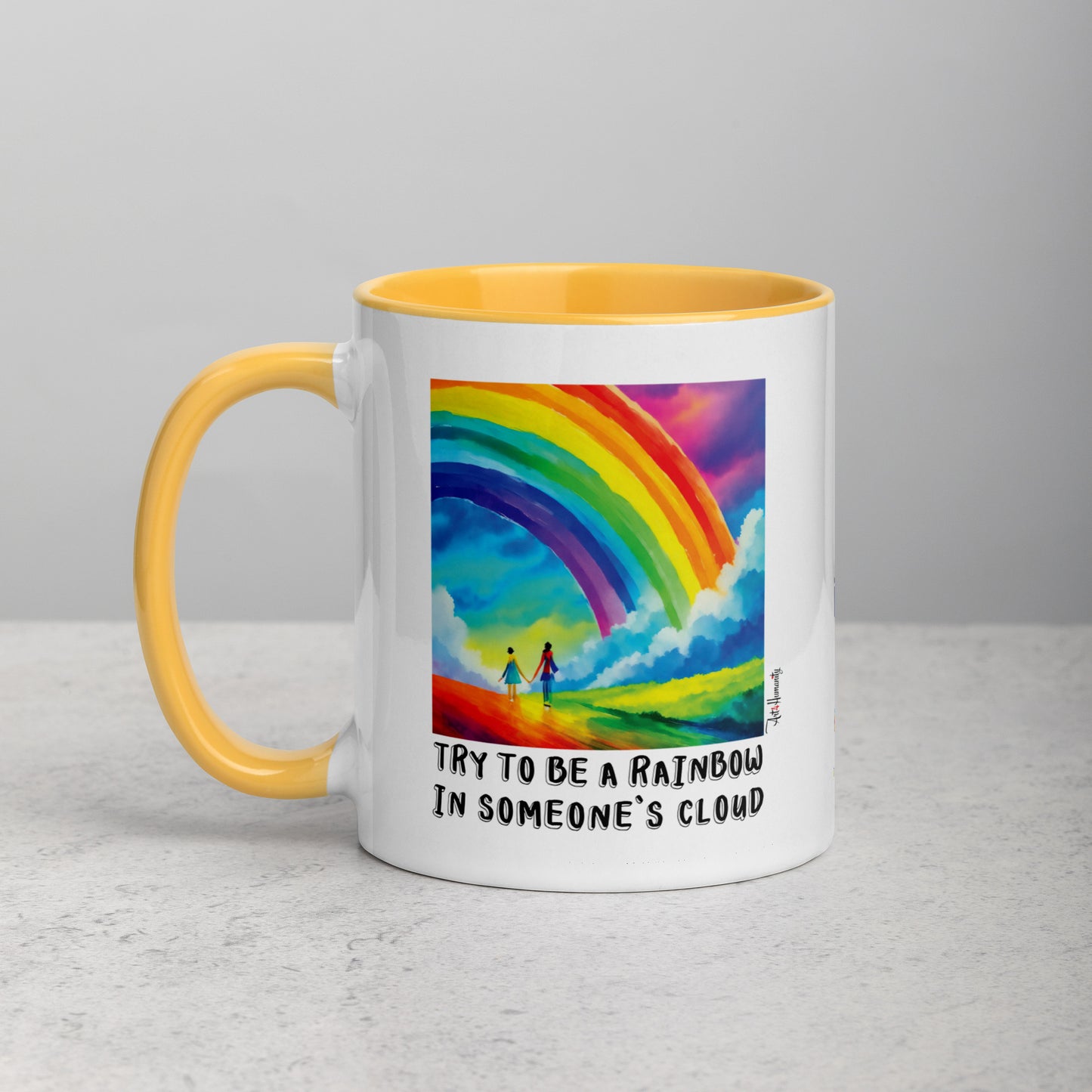 Be Rainbow in Someone's Cloud Mug