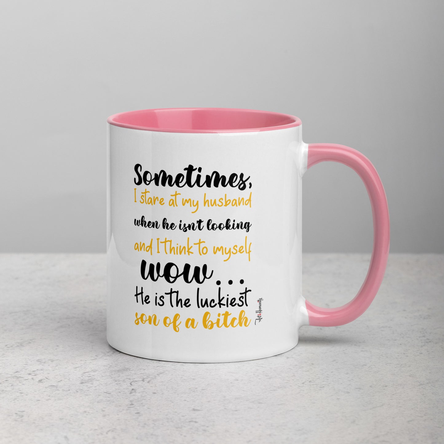 Luckiest Son of a Bitch Husband Mug