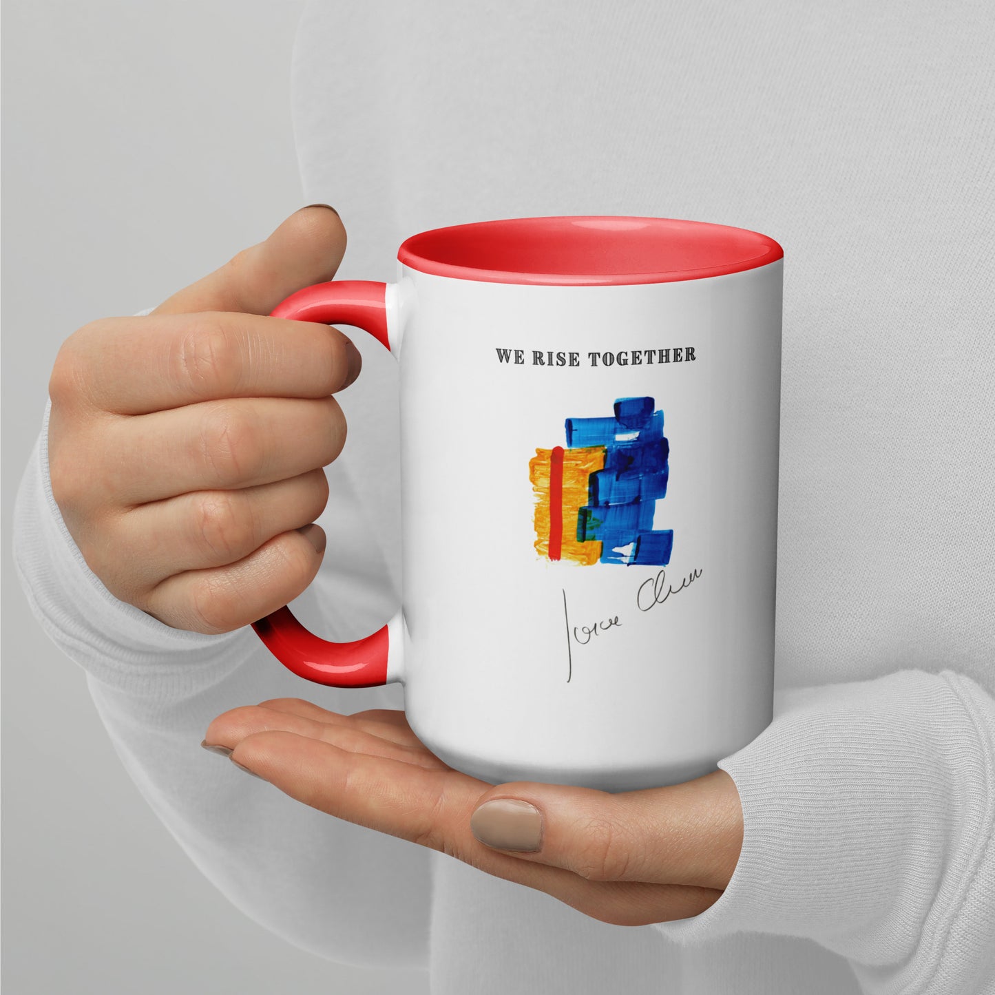 We Rise Together Mug by Jorge Chaves