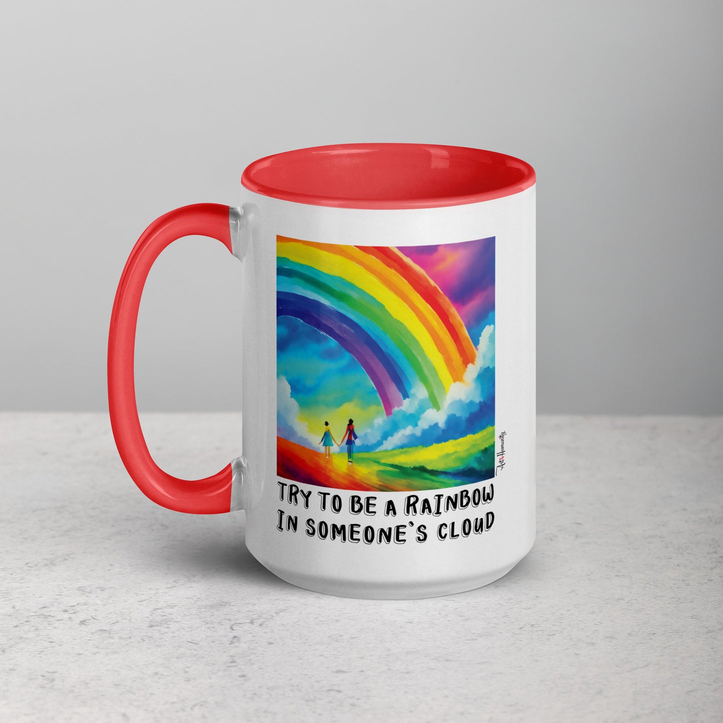 Be Rainbow in Someone's Cloud Mug