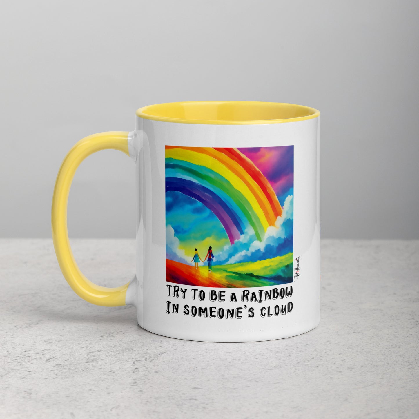 Be Rainbow in Someone's Cloud Mug