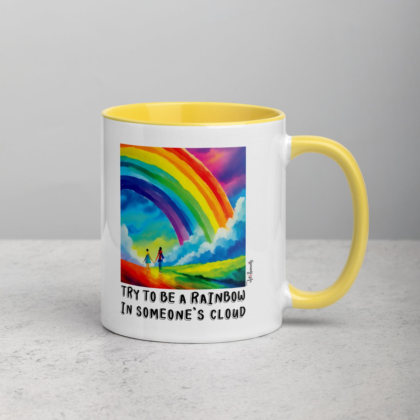 Be Rainbow in Someone's Cloud Mug